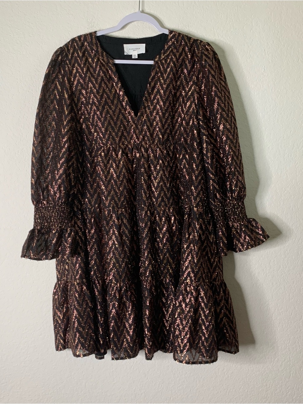 Pomander place Metallic Ikat Kenzo Dress XXL